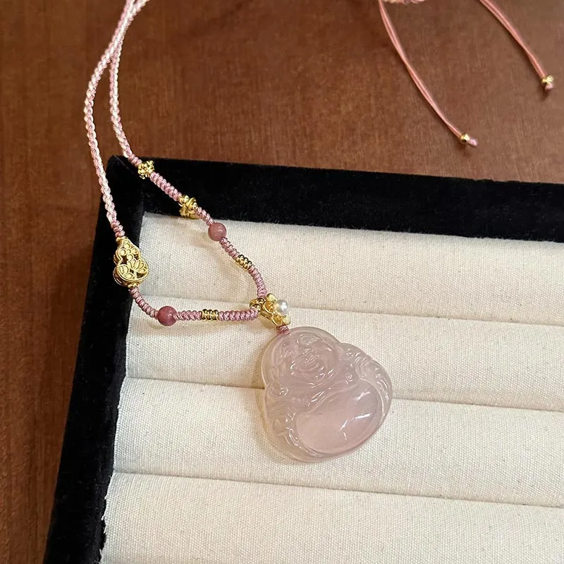 SHARK BABY Chalcedony Collarbone Chain Necklace Women's-6