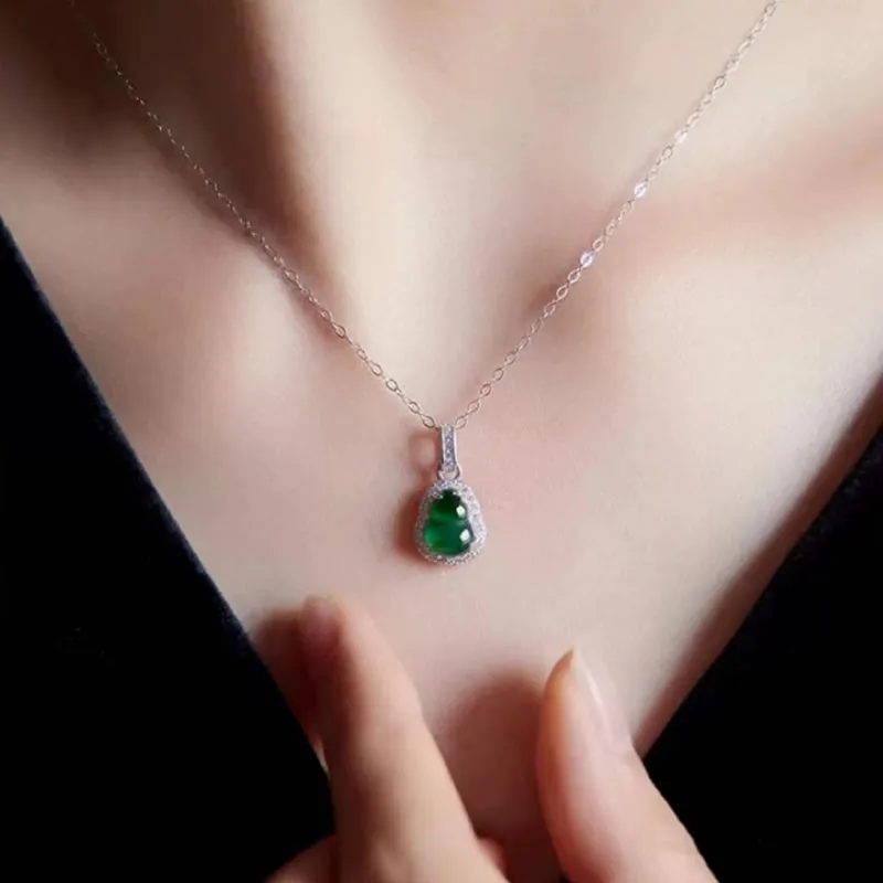 SHARK BABY Colored Glaze Collarbone Chain Necklace Women's-2
