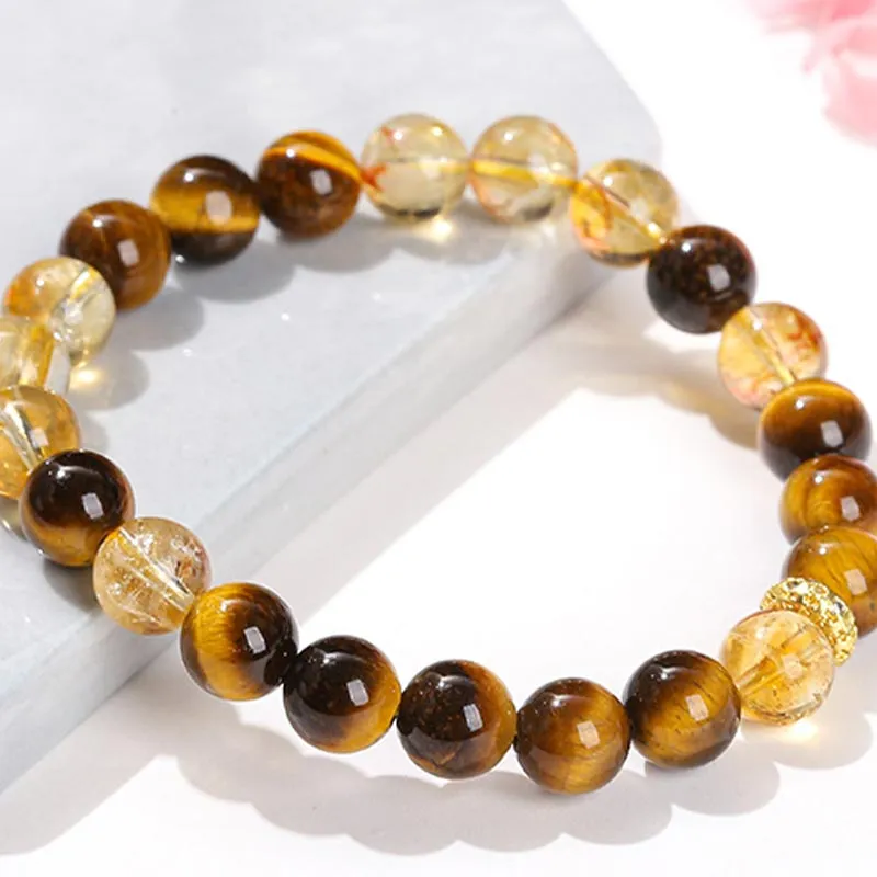 DAN DREAM Tiger's Eye Stone Bracelets Women's-5