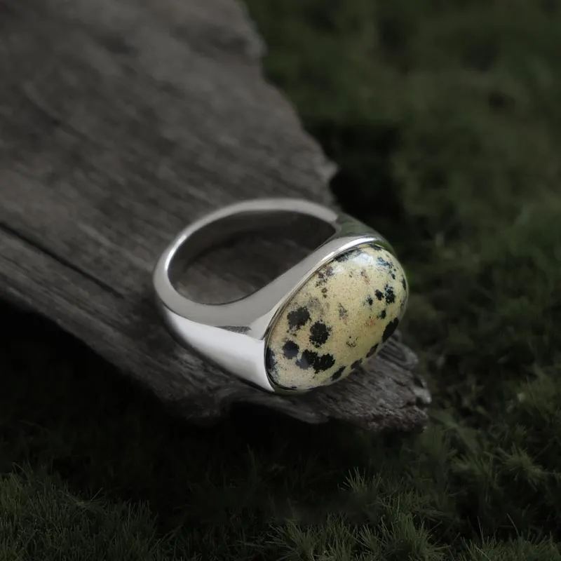 DAN DREAM Spot Stone Rings Unisex-4