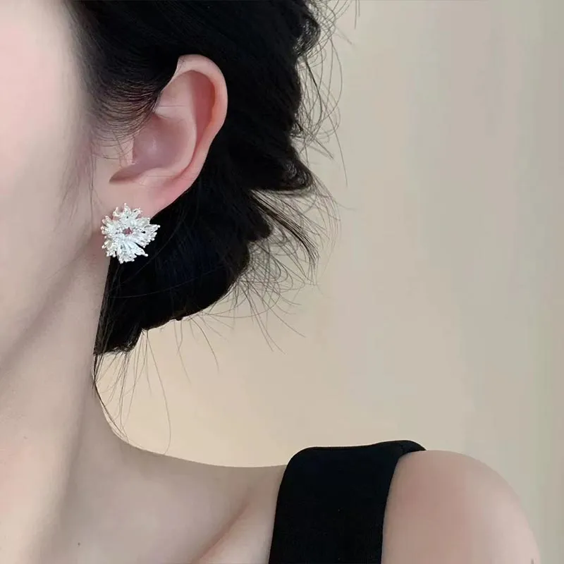 DAN DREAM Shell Pearl Pearl Earrings Women's-3