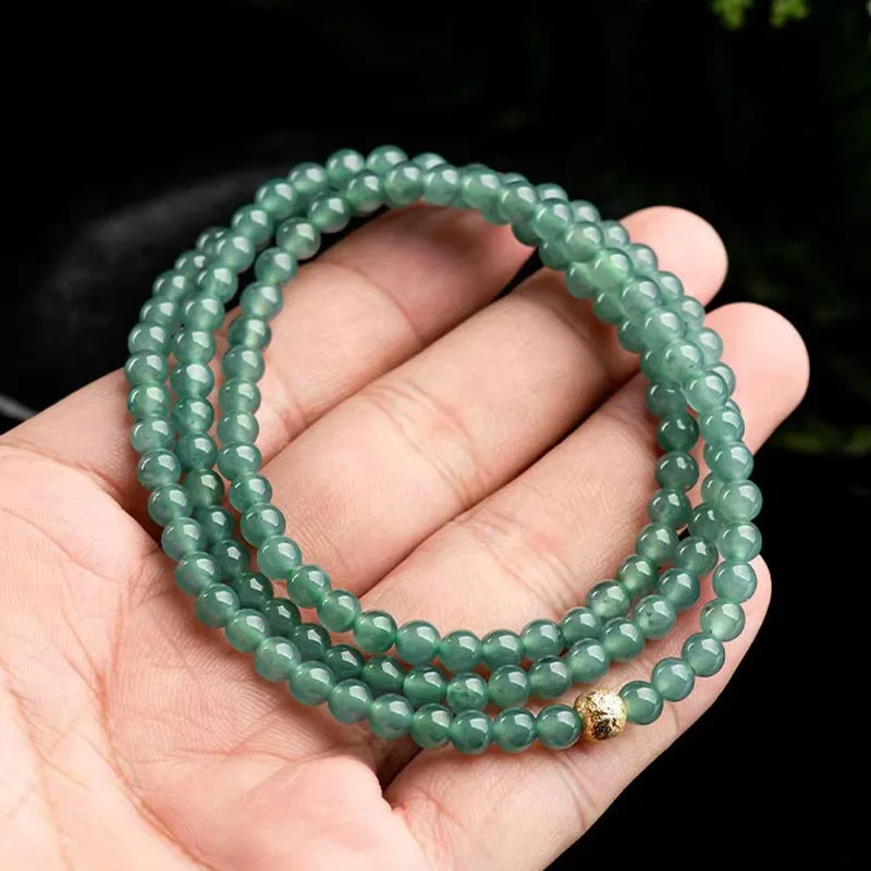 SHARK BABY Glutinous Jade Collarbone Chain Necklace Unisex-2