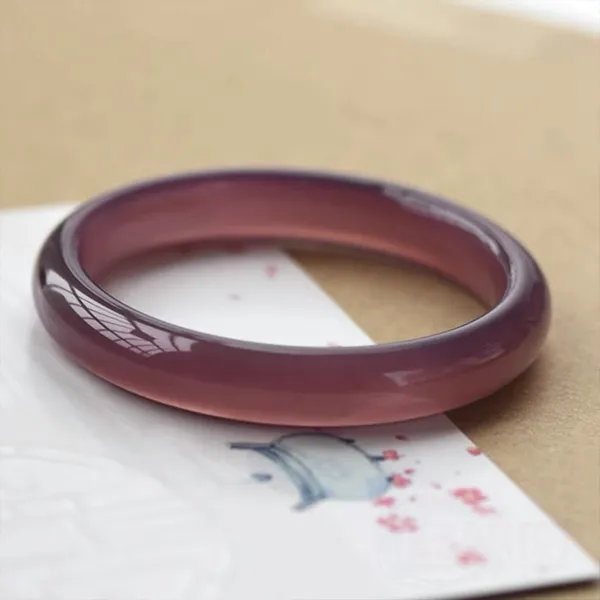 DAN DREAM Agate Chalcedony/Crystal/Jade Bangle Women's-8