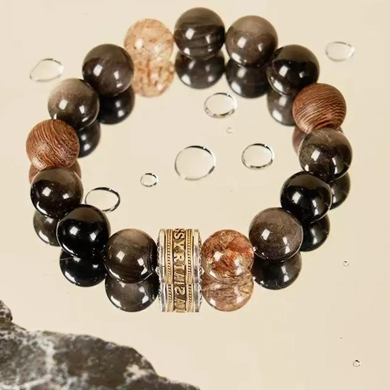 DAN DREAM Obsidian Bracelets Unisex-4