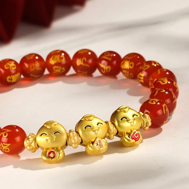 SHARK BABY Agate Bracelets Unisex-4