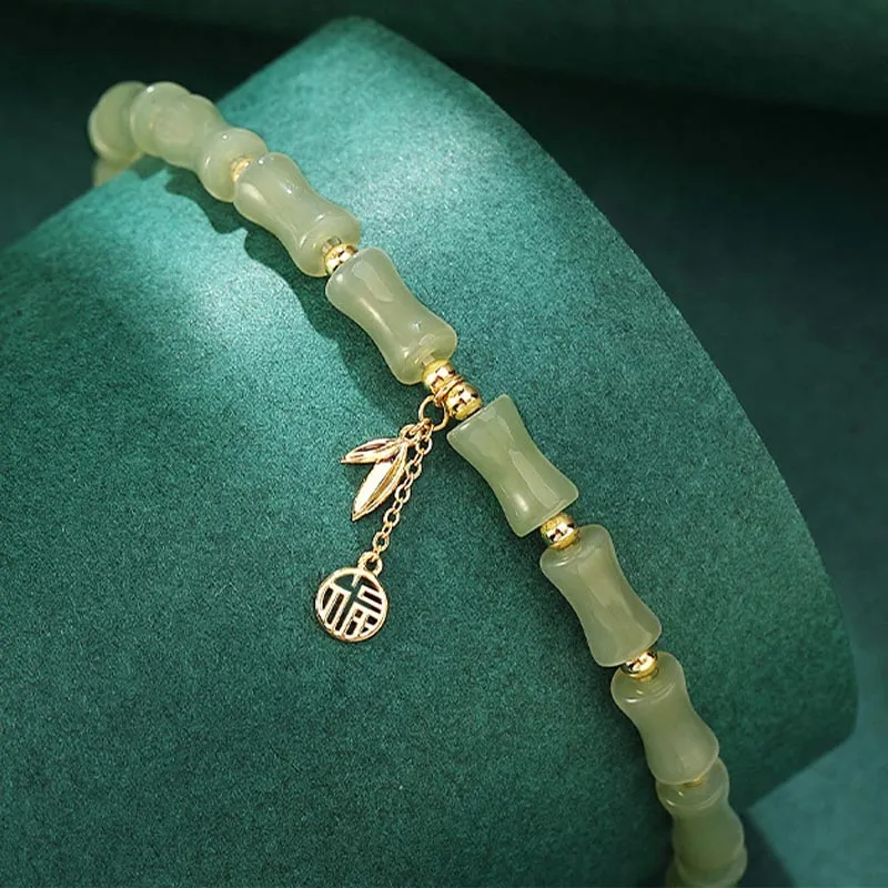 SHARK BABY Hetian Jade Bracelets Pale Greenish White Jade Women's-4