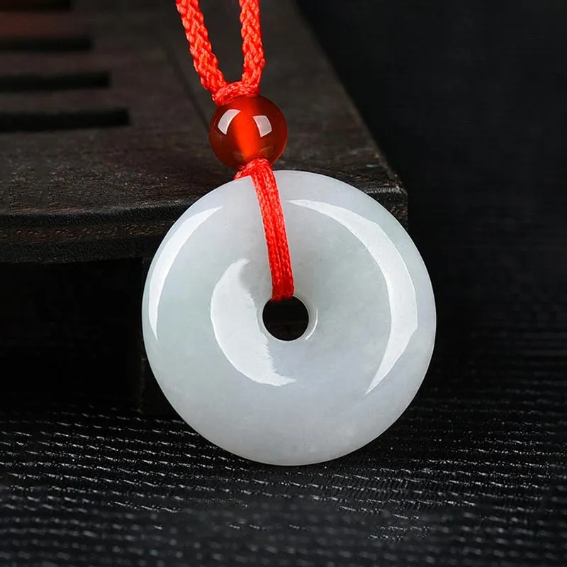 SHARK BABY Glutinous Jade Necklaces Unisex-14