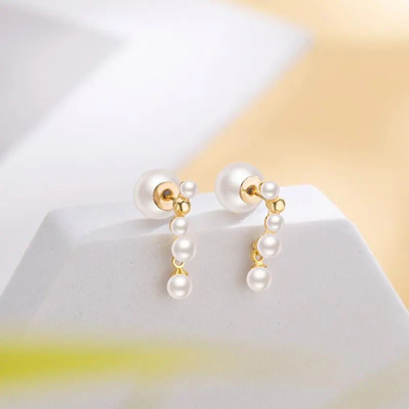 DAN DREAM Faux Pearl Earrings Women's-4
