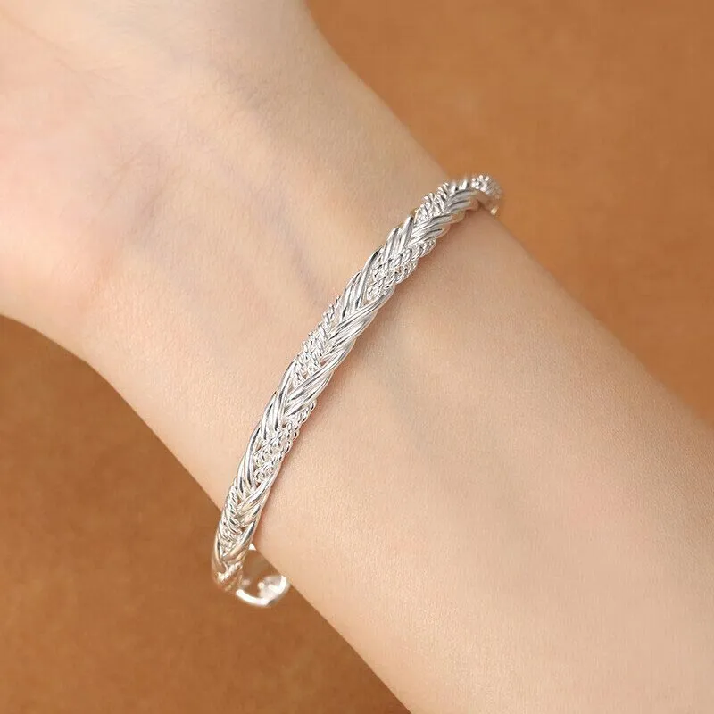 SHARK BABY S999 Fine Silver Bangles Unisex-2