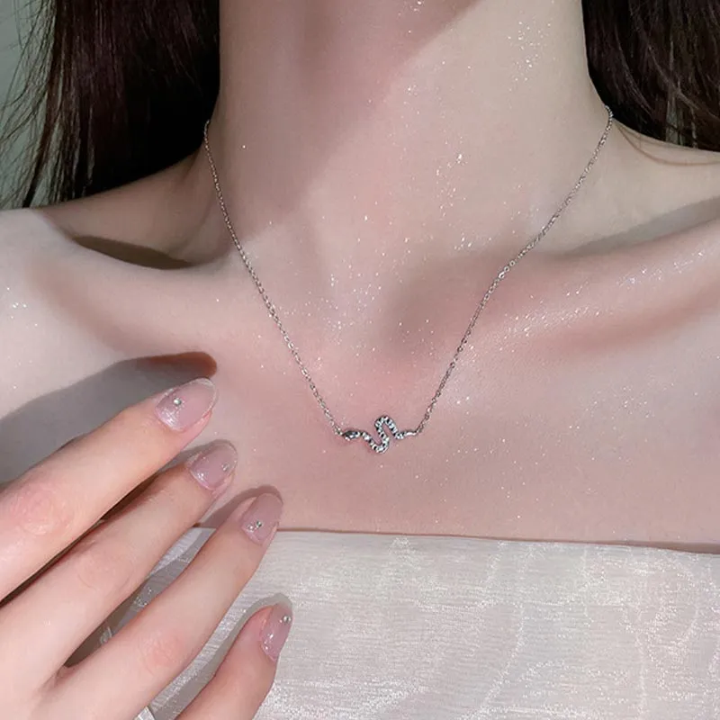 SHARK BABY S925 Silver Necklaces Unisex-4