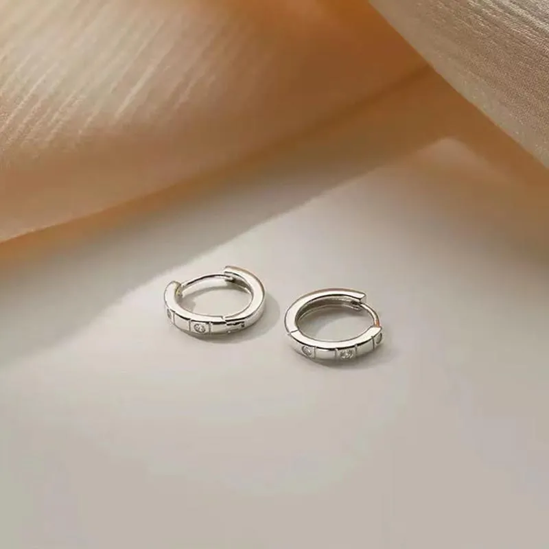 DAN DREAM S999 Fine Silver Earrings Unisex-5