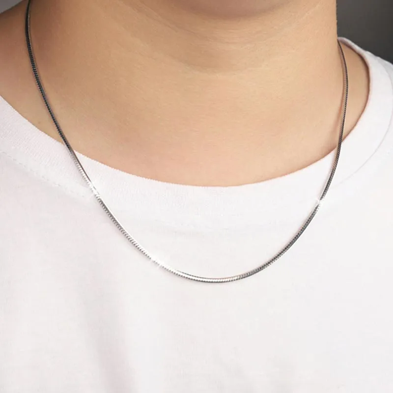 SHARK BABY S925 Silver Necklaces Women's-2