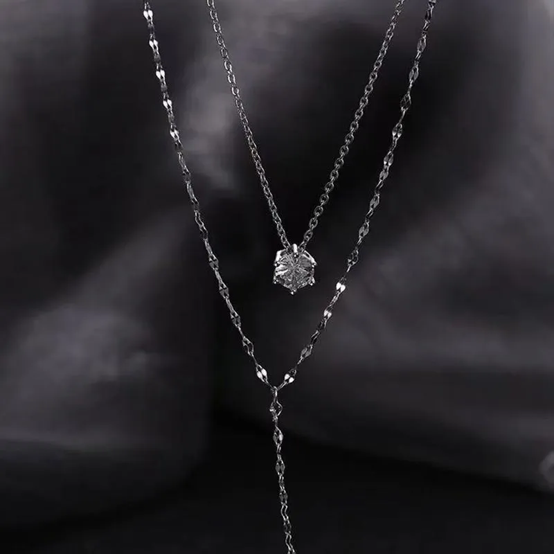 DAN DREAM Zircon Necklaces Women's-6