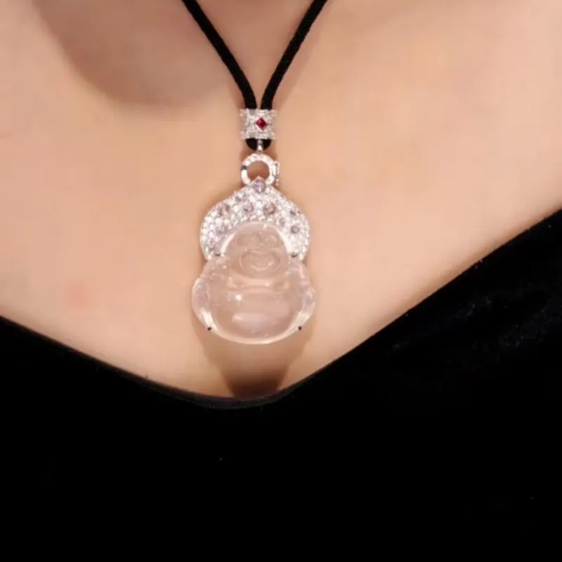 SHARK BABY Water Foam Jade Necklaces Women's-2