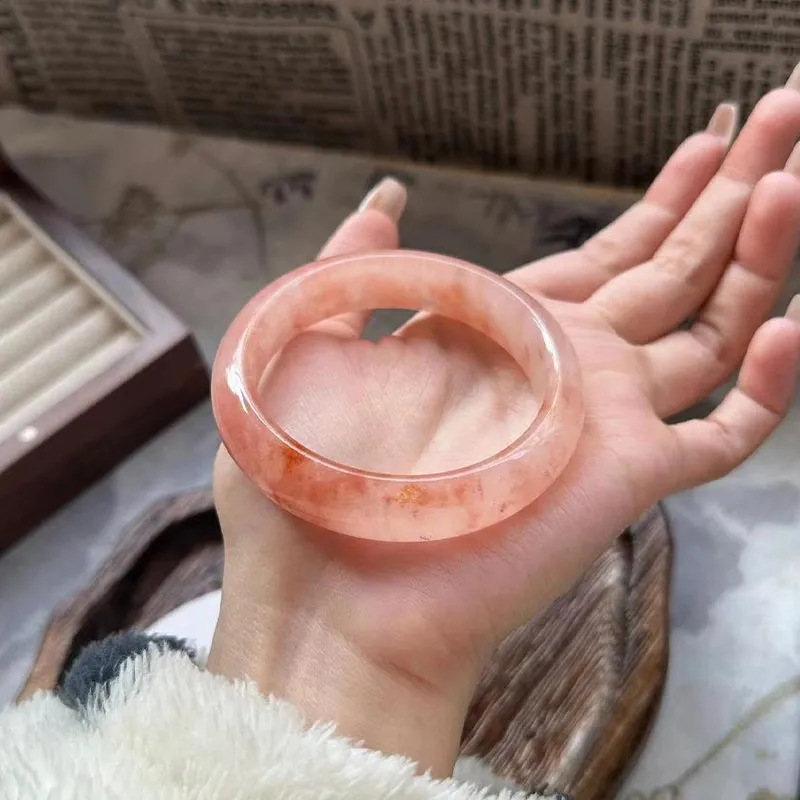 DAN DREAM Golden Silk Jade Bangles Women's-3