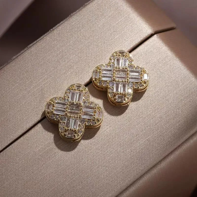 DAN DREAM S925 Silver Stud Earrings Women's-5