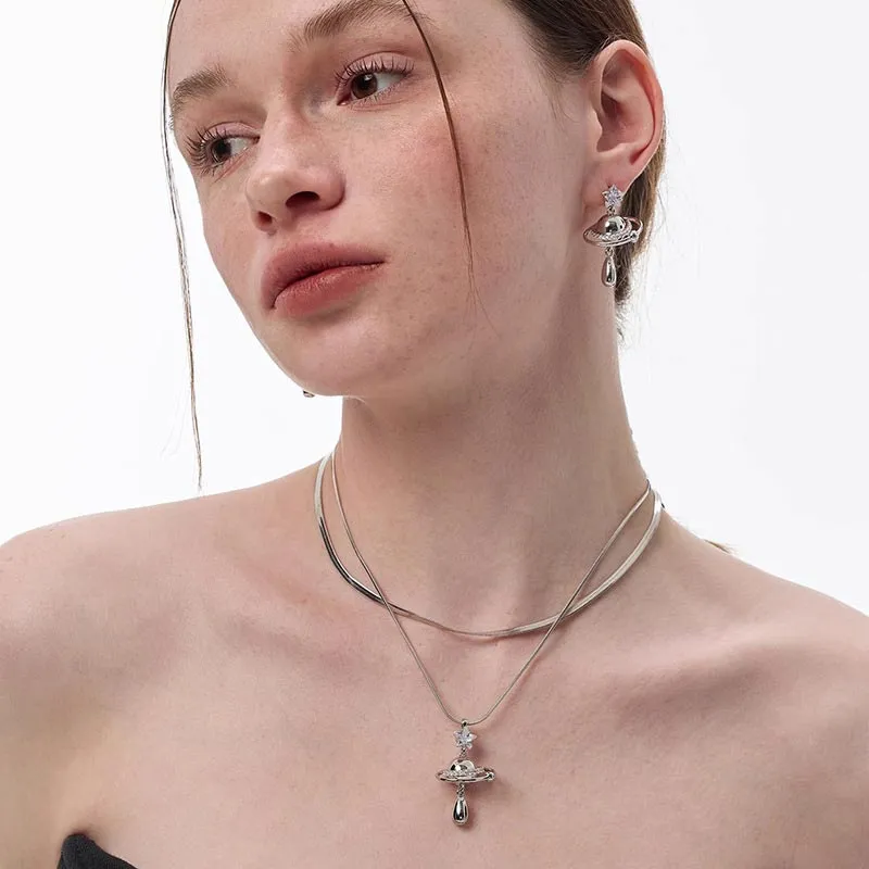 DAN DREAM Zircon Necklaces Women's-4