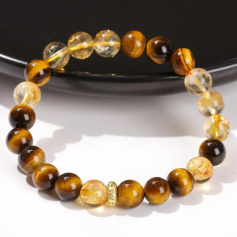 DAN DREAM Tiger's Eye Stone Bracelets Women's-6