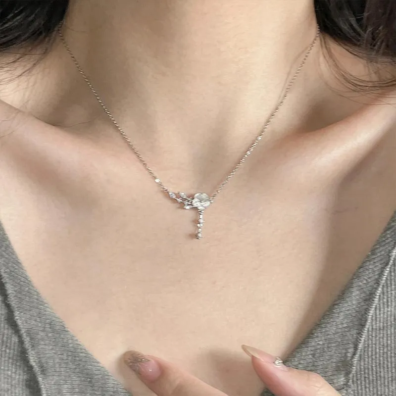 DAN DREAM Colored Glaze Collarbone Chain Necklace Women's-3