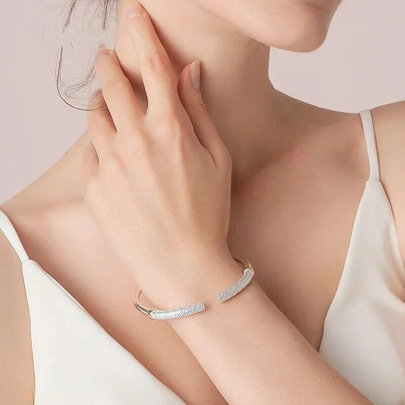 SHARK BABY S999 Fine Silver Bangles Unisex-1