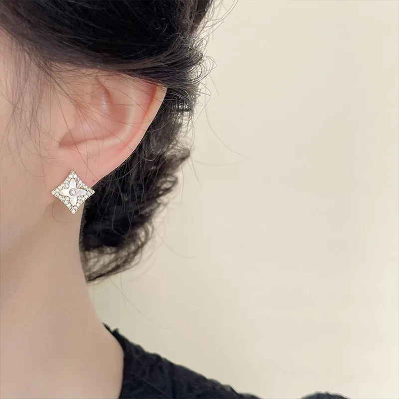 SHARK BABY Alloy Stud Earrings Women's-4