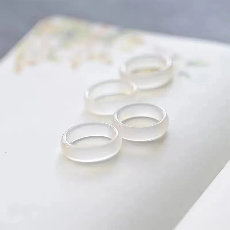 SHARK BABY Chalcedony Rings Unisex-6