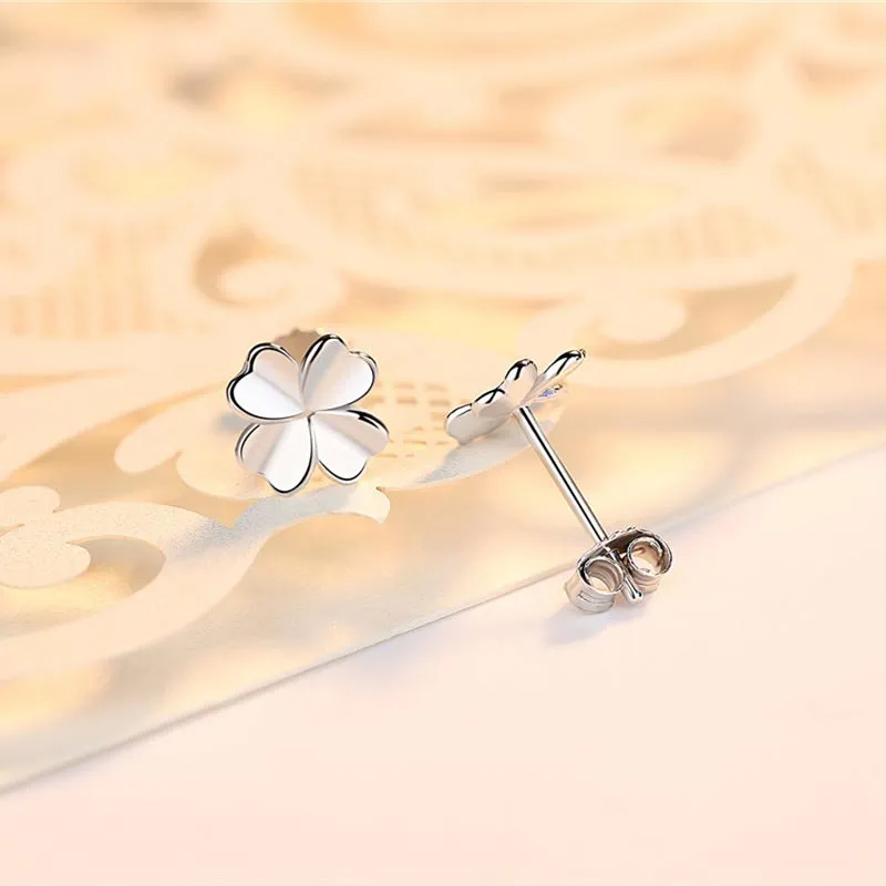 DAN DREAM S999 Fine Silver Stud Earrings Women's-3