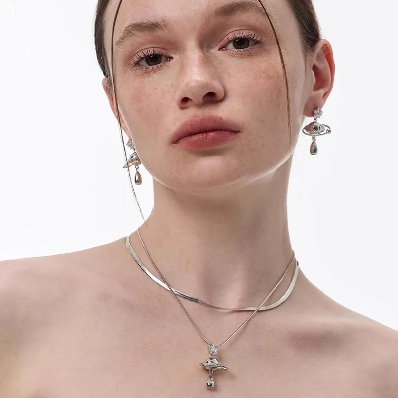 DAN DREAM Zircon Necklaces Women's-2