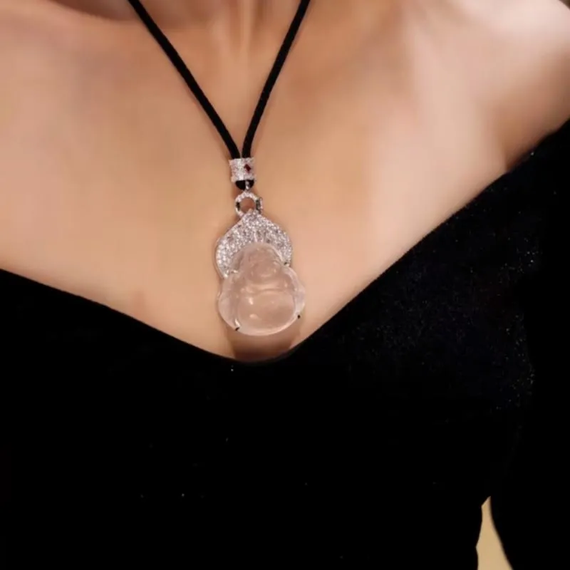 SHARK BABY Water Foam Jade Necklaces Women's-1