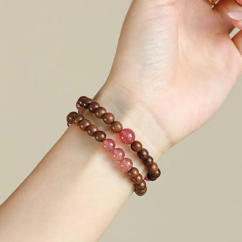 SHARK BABY Golden Sandalwood Bracelets Women's-1