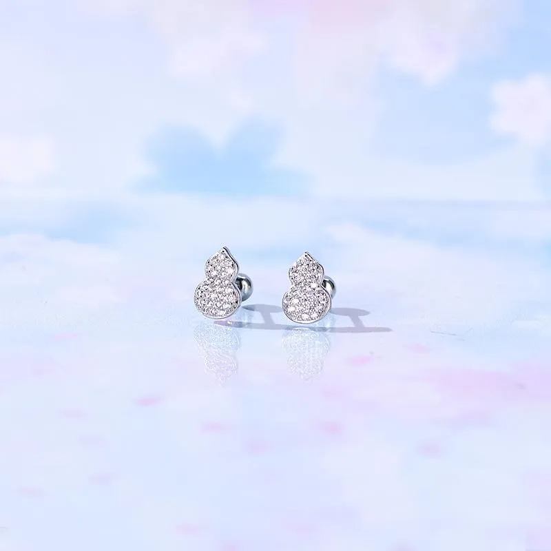 SHARK BABY S925 Silver Stud Earrings Women's-4
