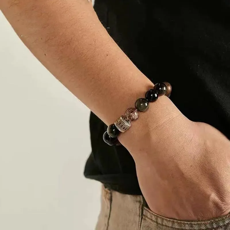 DAN DREAM Obsidian Bracelets Unisex-1