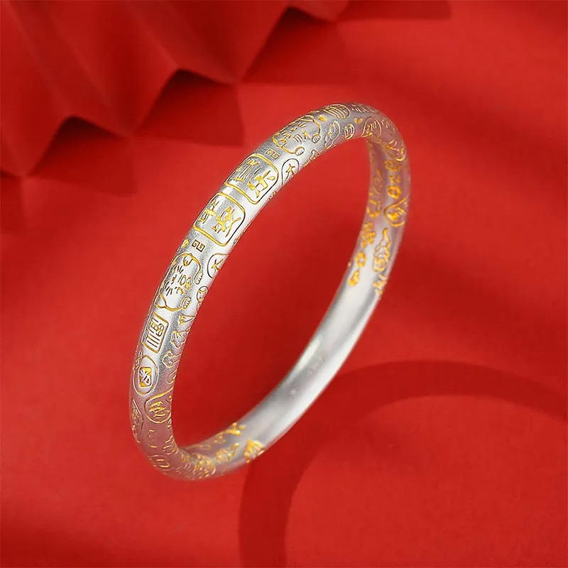 SHARK BABY S999 Fine Silver Bangles Unisex-4