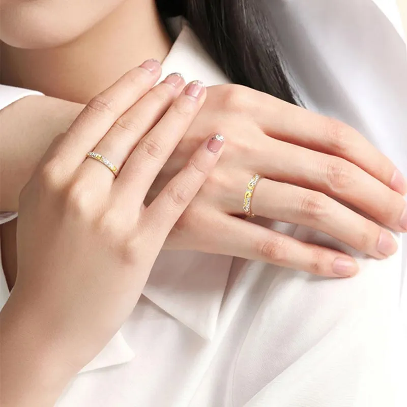 SHARK BABY S999 Fine Silver Rings Unisex-2