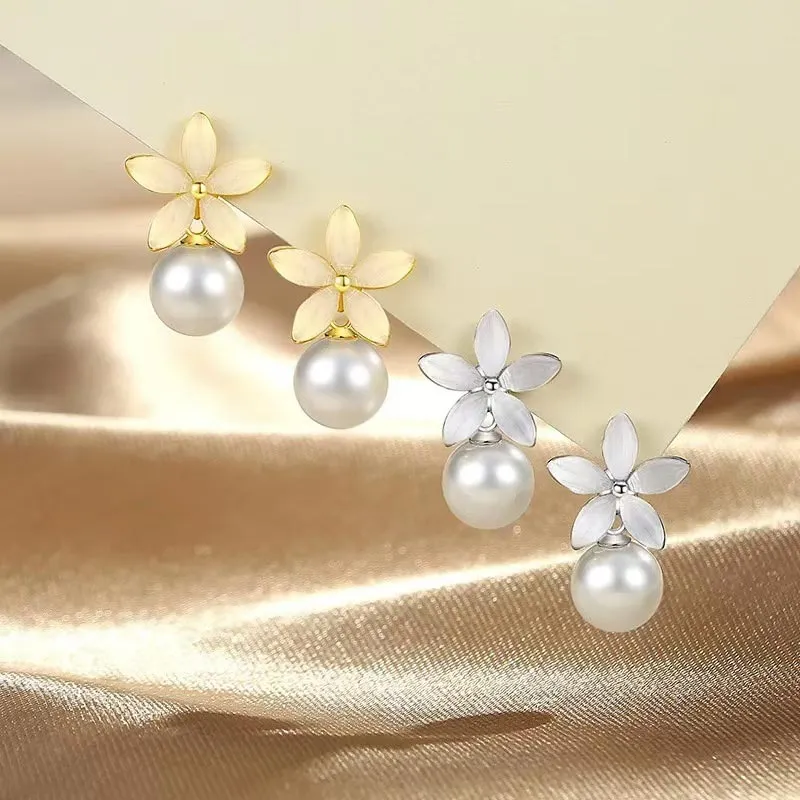DAN DREAM S925 Silver Earrings Women's-4