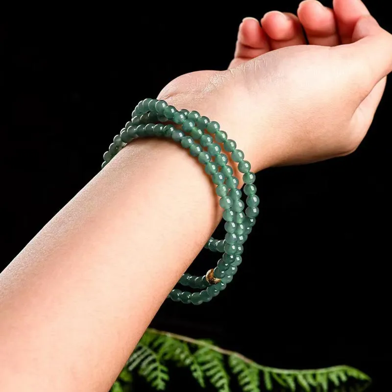 SHARK BABY Glutinous Jade Collarbone Chain Necklace Unisex-1
