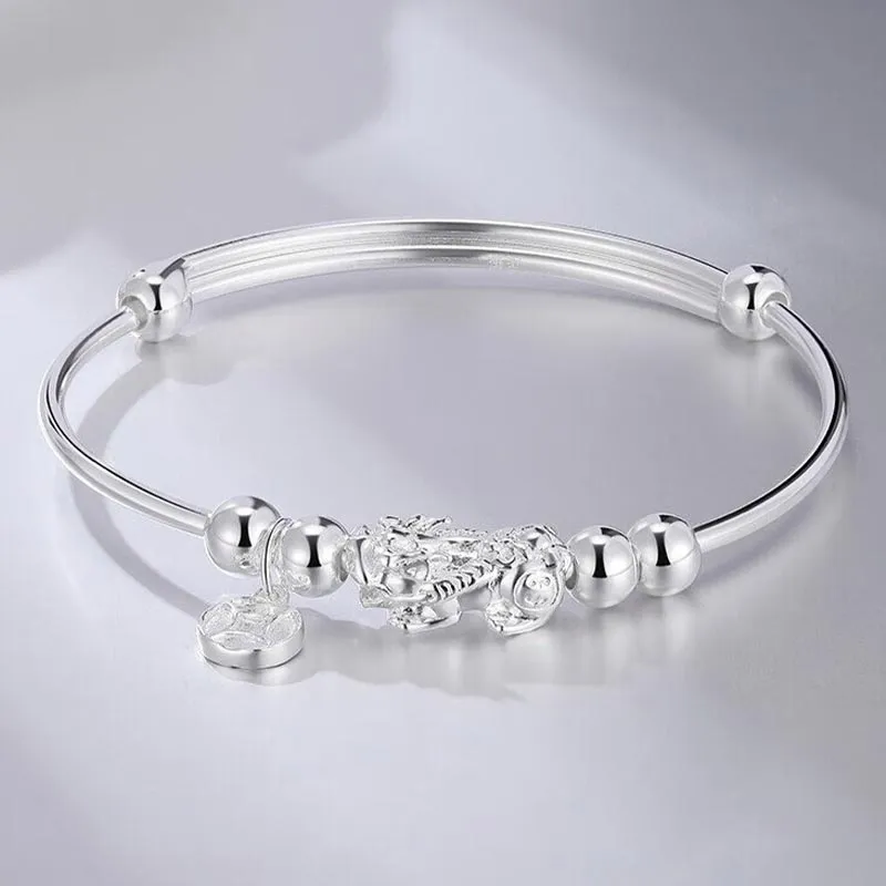 SHARK BABY S999 Fine Silver Bangles Women's-6