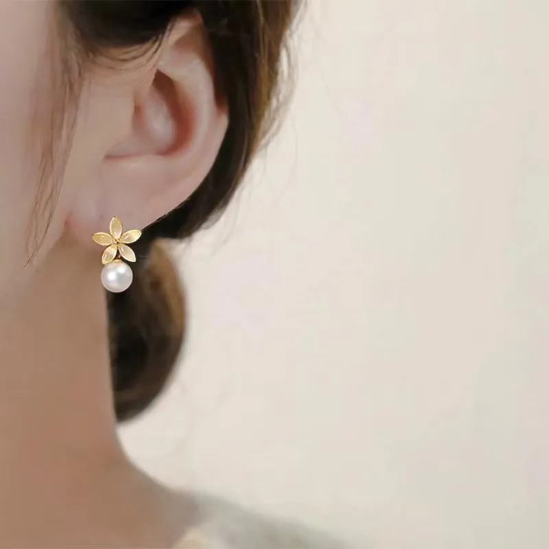 DAN DREAM S925 Silver Earrings Women's-2