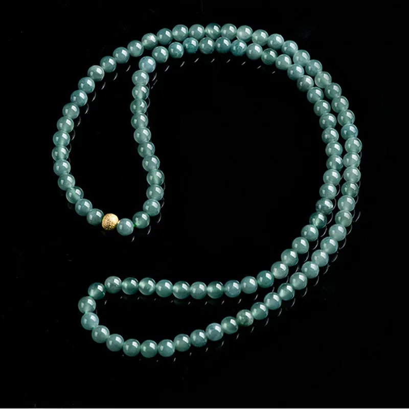 SHARK BABY Glutinous Jade Collarbone Chain Necklace Unisex-5
