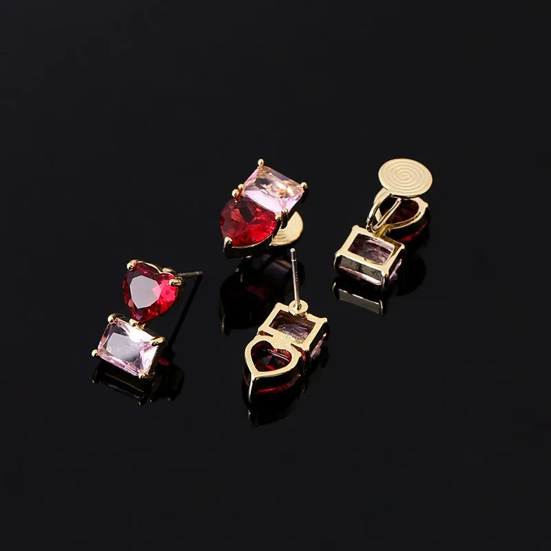 DAN DREAM Alloy Clip On Earrings Women's-5