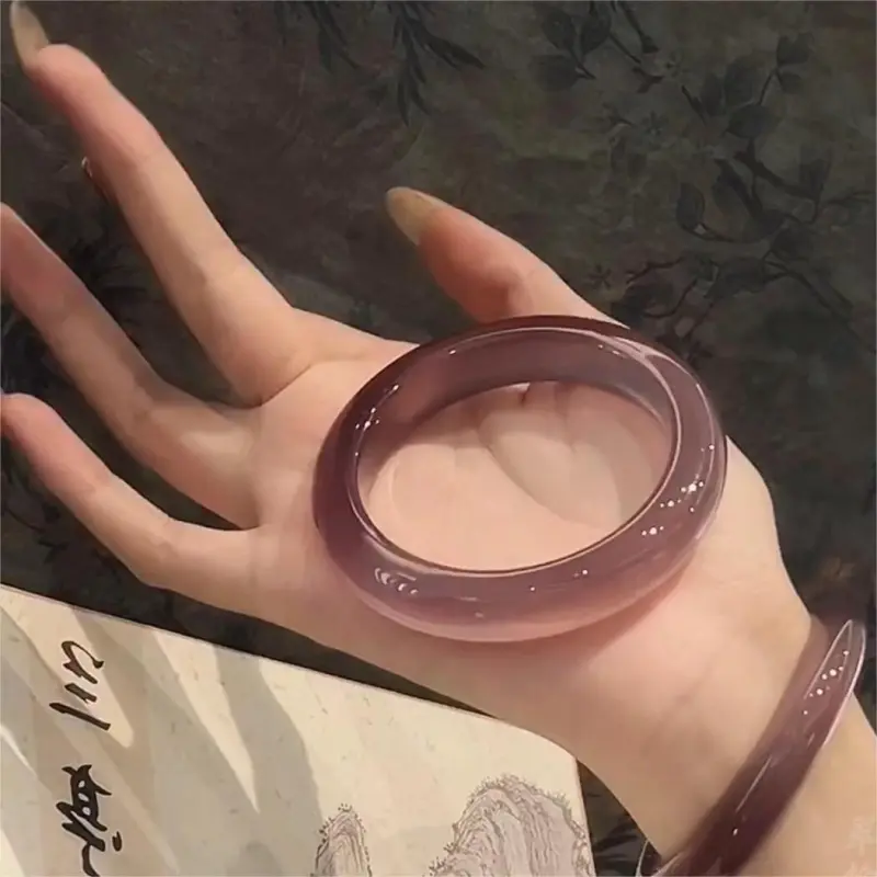 DAN DREAM Agate Chalcedony/Crystal/Jade Bangle Women's-5