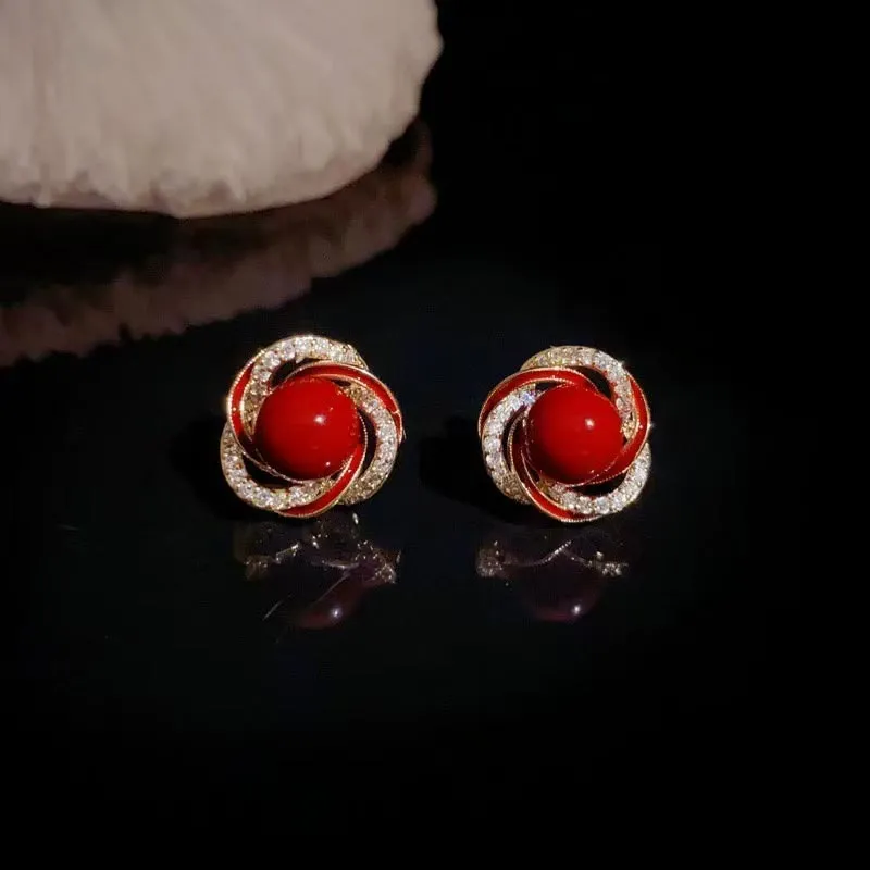 SHARK BABY Resin Stud Earrings Women's-7