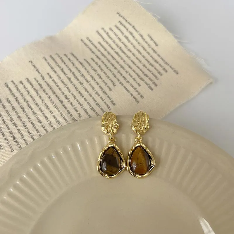 DAN DREAM S925 Silver Stud Earrings Women's-3