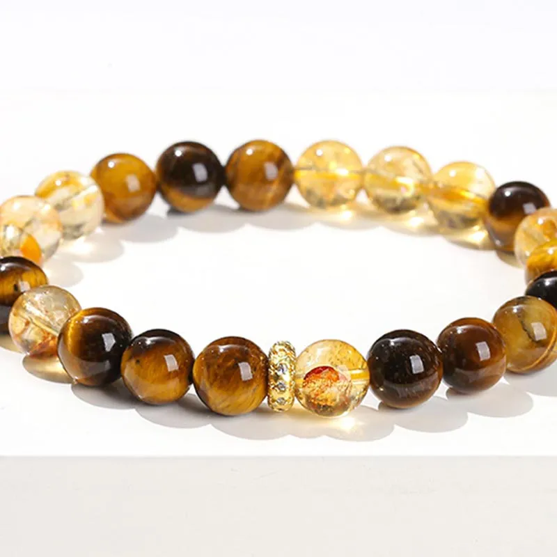 DAN DREAM Tiger's Eye Stone Bracelets Women's-4