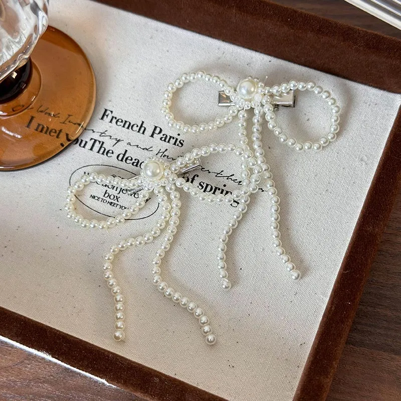 DAN DREAM Faux Pearl Hair Clips Women's-7