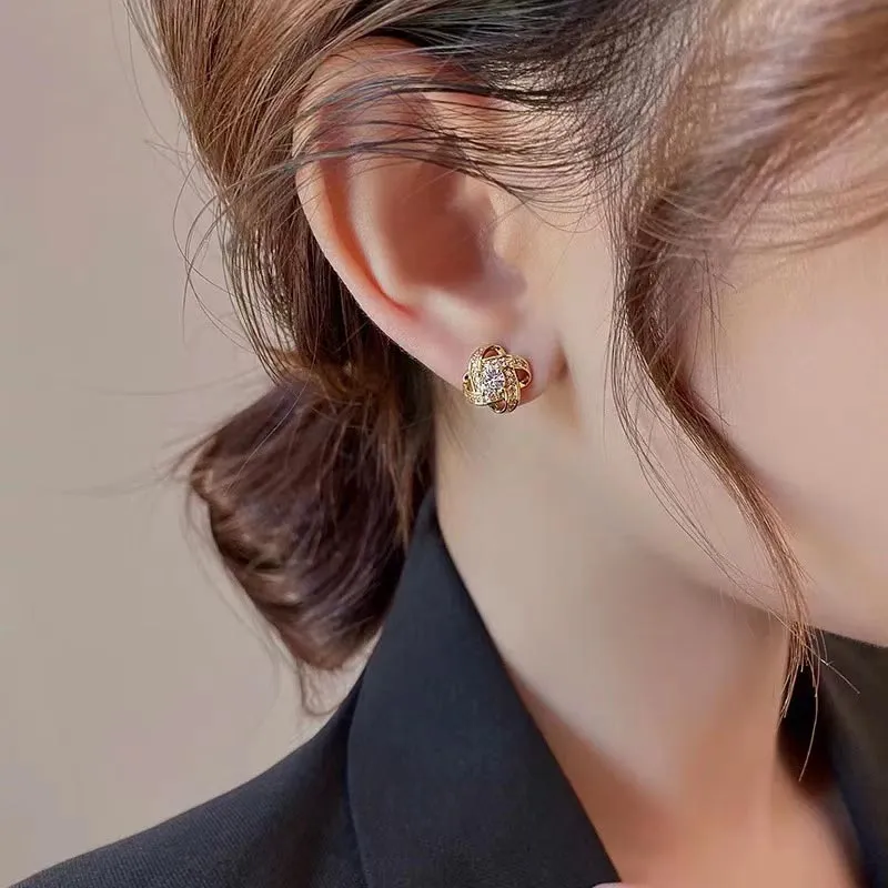 SHARK BABY Alloy Stud Earrings Women's-7