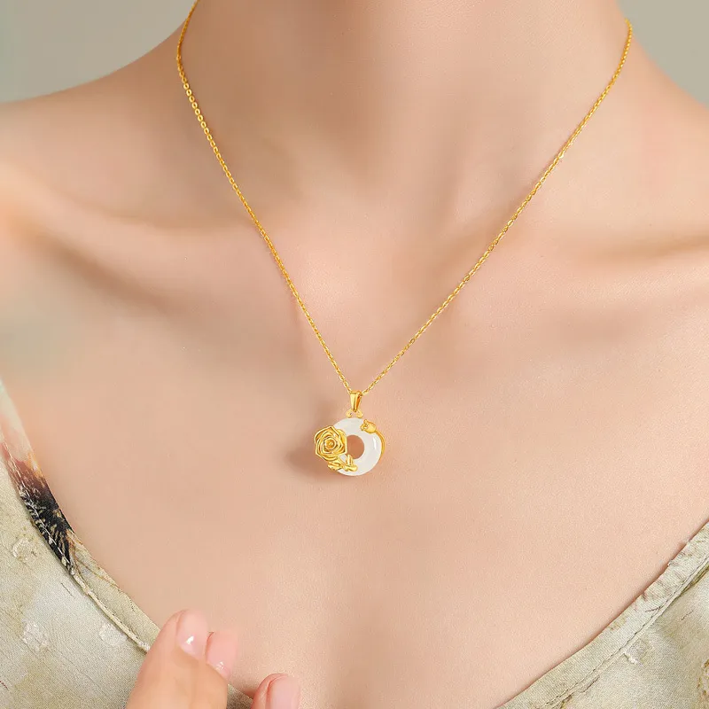 DAN DREAM Chalcedony Necklaces Women's-2