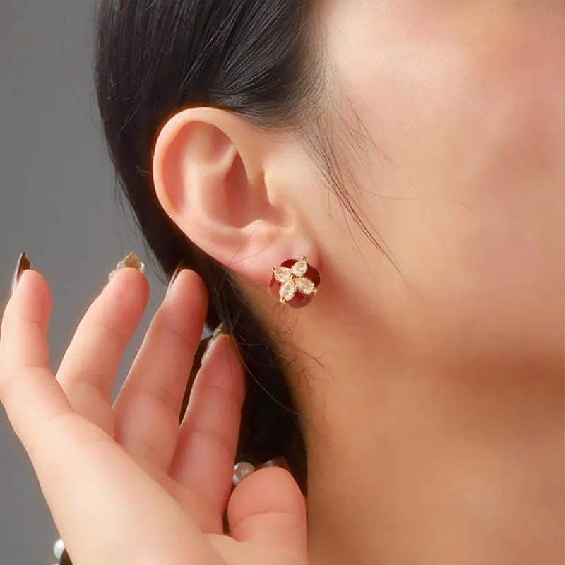 SHARK BABY Oil Drip Earrings Women's-2