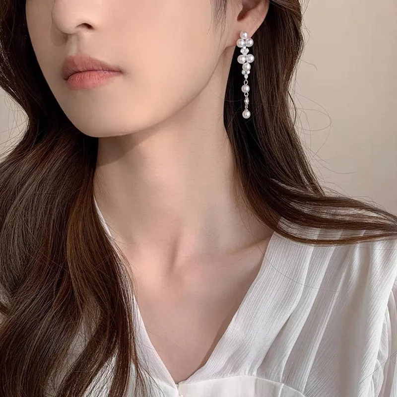 DAN DREAM S925 Silver Stud Earrings Women's-5