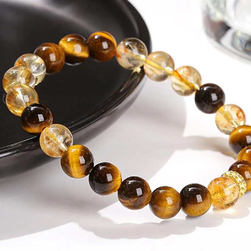 DAN DREAM Tiger's Eye Stone Bracelets Women's-3